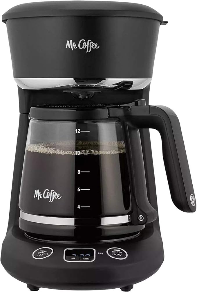 Mr. Coffee® 12-Cup Programmable Coffeemaker Brew Now or Later