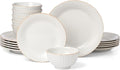 Lenox 899195 French Perle Groove 18-Piece Dinnerware Set Service For 6