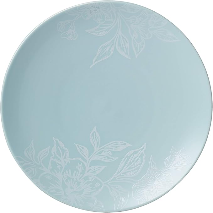 Oneida 897393 Roseto 12-Piece Dinnerware Set French Blue