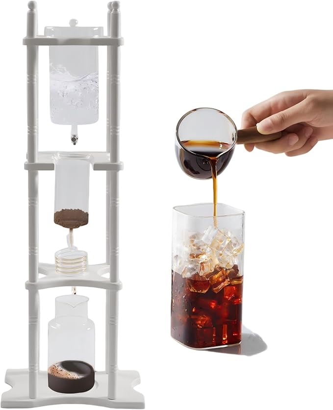 Cold Brew Iced Coffee Maker 2500ml Cold Brew Coffee Tower for Home Kitchen Use Slow Drip Ice Coffee Tower for Coffee Shope &amp Beginners(Around 25 Cups)