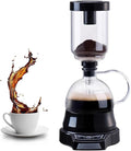Electric Siphon Coffee Maker Coffee Maker Brewer With Auto Timer &amp 400ml Glass Pot 60s Extraction &amp 2 Power Adjustable Removable Design Vacuum Coffee Machine For Coffee Lover Coffee