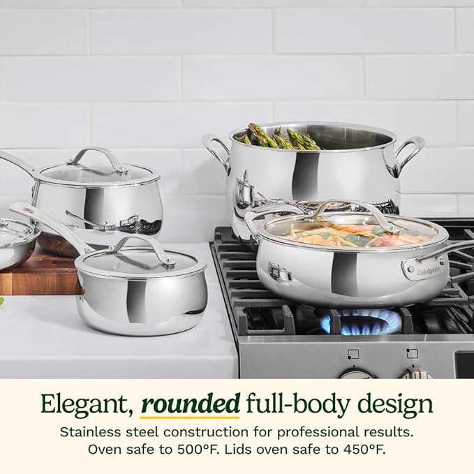 Cuisinart 12-Piece PureClad™ Triple-Ply Stainless Steel Cookware Set PCT-12