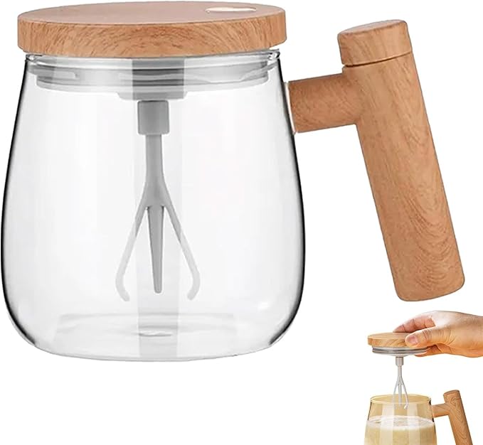 Automatic Stirring Cup Electric Stirring Cup | 400ml High Speed Hot Chocolate Coffee Shaker | Automatic Electric Blender for Tea Coffee Hot Chocolate and Milk