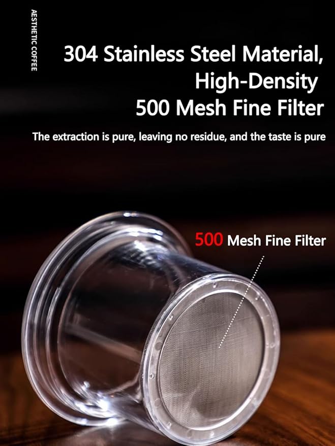 15OZ Cold Brew Coffee Maker Slow Drip Iced Coffee Brewer Glass Adjustable Dripe Flow Control Pour Over Coffee Maker for Household Coffee Bar (brown)