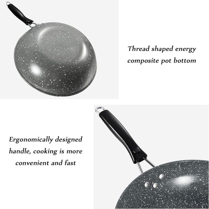 Cooking Pot Non Stick Cookware SetsCooking Pots and PansFrying Pan and Saucepan Set Suitable for All StovesIncluding Induction3Pcs