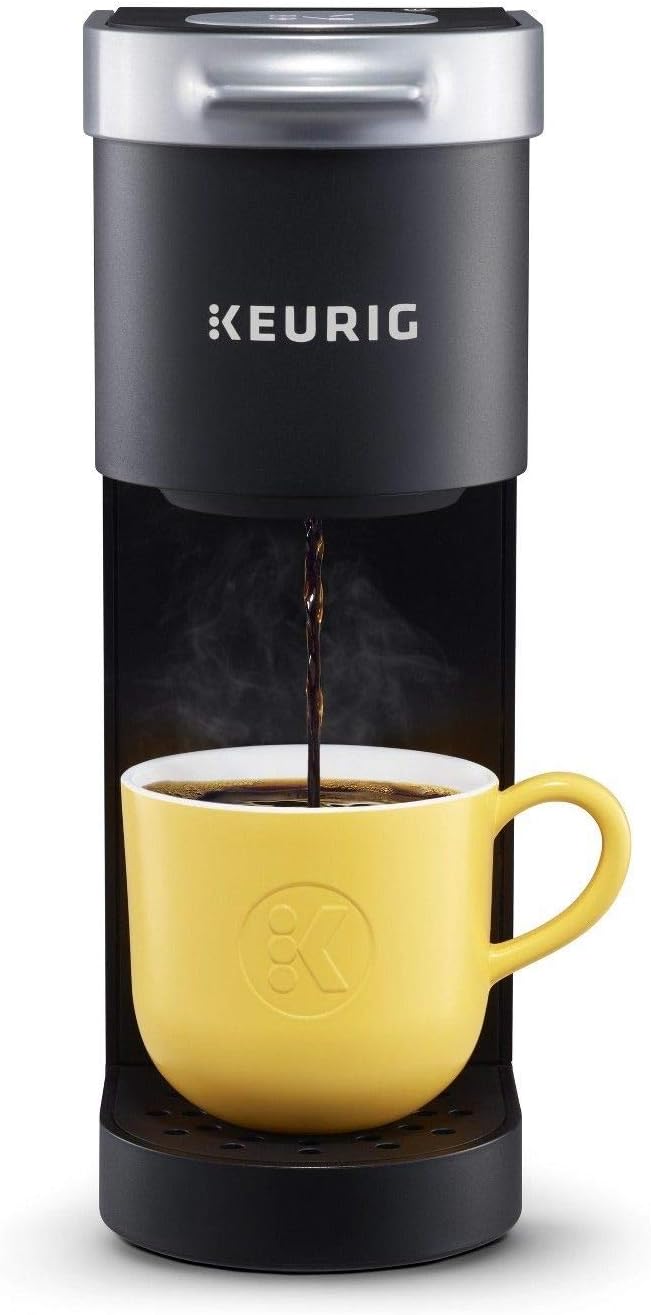 Keurig K-Mini Single Serve Coffee Maker Black &amp Works Non-Dairy Milk Hot and Cold Frothing Compatible K-Café Coffee Makers Only34 ounce Charcoal Frother