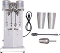 Milk Shaker Machine 180W Commercial Stainless Steel Milk Shaking Machine Double Head Milkshake Maker with 800ml Cup