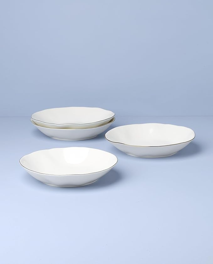 Lenox 899193 Blue Bay White Pasta Bowls Set Of 4 Service For 4