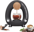 Portable Drip Coffee Maker Single-Serve Coffee Maker 85 °C Constant Temperature 20S Fast Heating Extraction 240ml Removable Water Tank for Office Home Black-Powdered