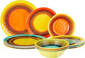 Certified International SED12PC Sedona Melamine 12 pc Dinnerware Set Service for 4 Multicolored