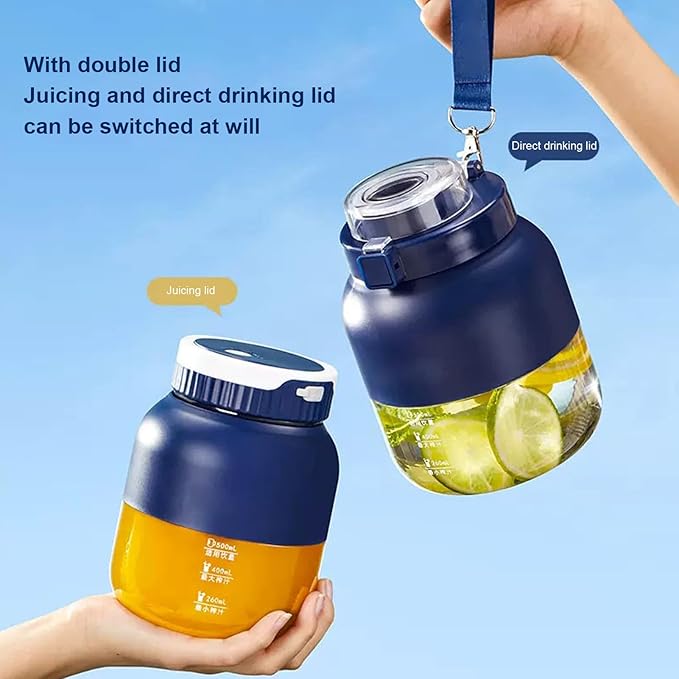 Portable Blender 800ml Large Capacity Rechargeable Multi Functional Juicer Cup Innovative Ice Crushing Function Easy to Use Personal Blender with Straw for Juicing Blending