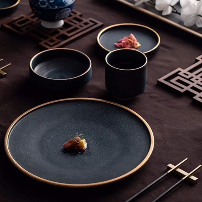 22 Pieces Nordic Style Porcelain Dinnerware Set Romantic Ceramics Upscale Phnom Penh Plate Set