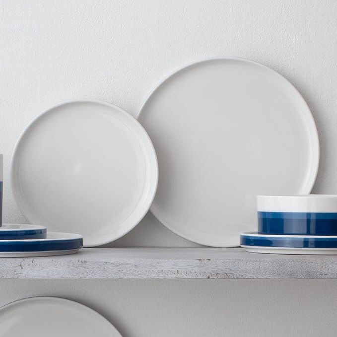 Noritake ColorStax Stripe Blue 16-Piece Dinnerware Set Service for 4