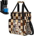 Coffee Brown Gnome Coffee Maker Carring Bag Travel Carrying Storage Tote Bag Compatible with Keurig K-Mini or K-Mini Plus Portable Single Serve Coffees Brewer Case with Pockets for K-cup Pods