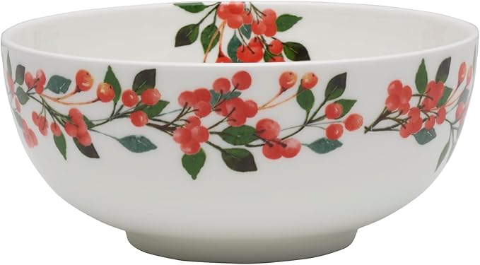 Mikasa Cardinal Leaves Holiday Bone China Lightweight Chip Resistant Dinnerware Set Service for 4