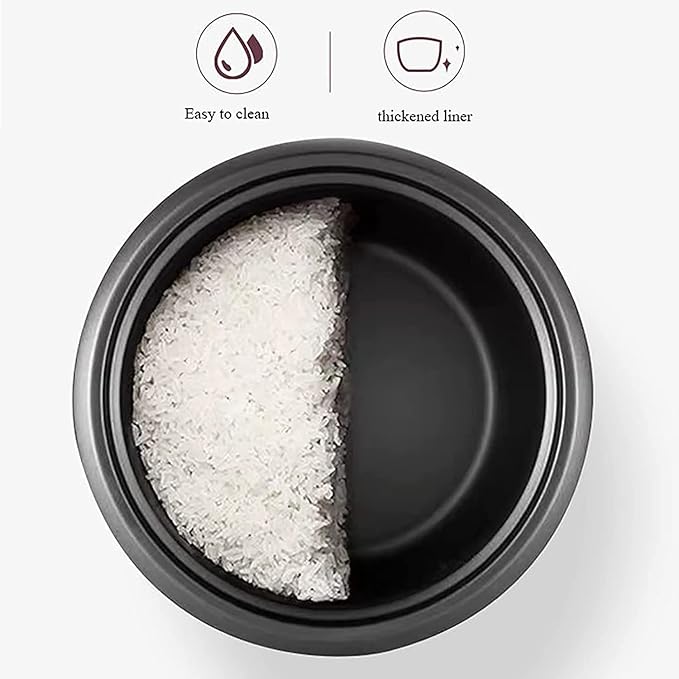 Household Electric Rice Cooker with Steamer Non-Stick Inner Pot Intelligent Insulation Make for 1-8 People(2l)