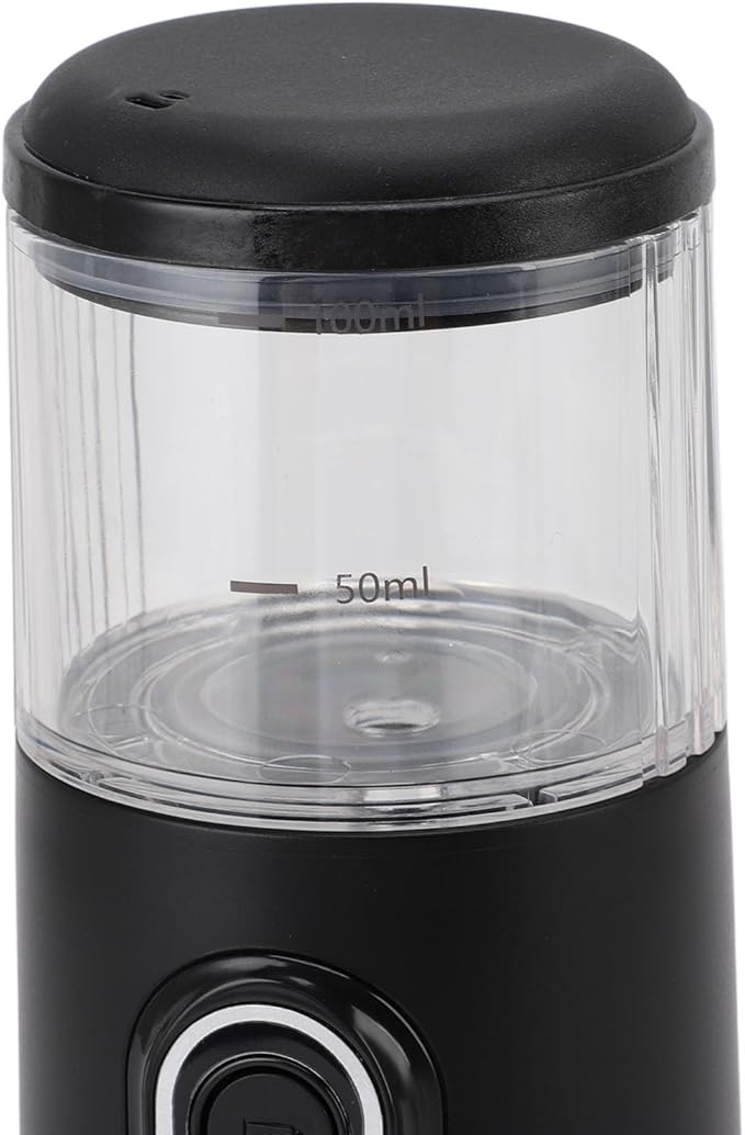 Portable Coffee Maker Self Heating Type C Rechargeable Handheld Capsule Coffee Maker Machine Ground Coffee Capsules 100ml Stable Pressure 2500mAh Battery (Black)