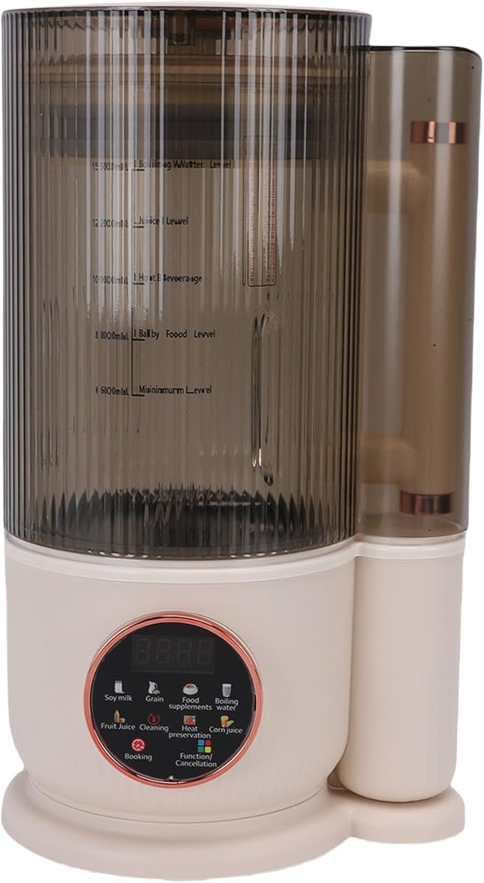 Haofy Quiet Versatile Blender 1500ML Large Capacity with Heat Preservation 8 Preset Programs for Milk Smoothie Hot Soup Nut Milk Maker Kitchen Appliance