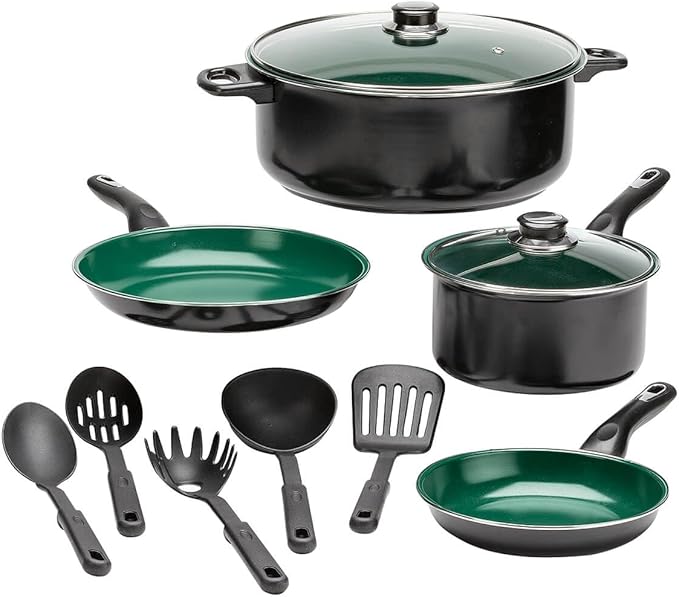 Forever Green 11pc Cookware Set by Chef's Pride