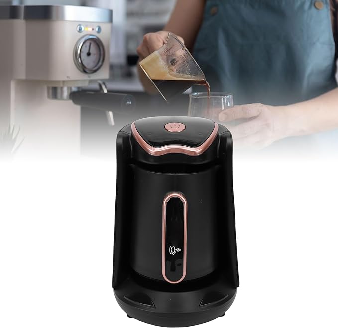 Turkish Coffee Maker Portable Automatic Coffee Pot with Consistent Hot for Home Office Travel Camping (US Plug 110V)