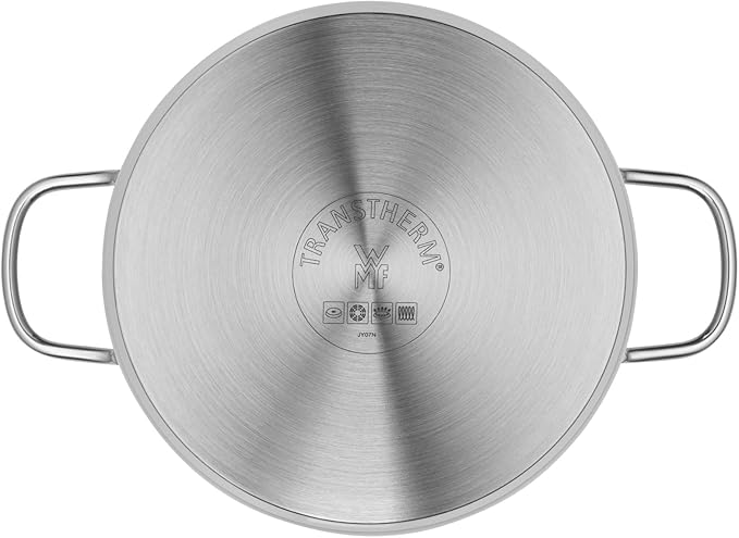 WMF 6-Piece Saucepan Set Astoria Pouring Rim Glass Lid Cromargan® Polished Stainless Steel Suitable for Induction Cookers Dishwasher Safe No. 780166040