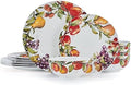 Mikasa Orchard Bone China Lightweight Chip Resistant 12 Piece Dinnerware Set Service for 4