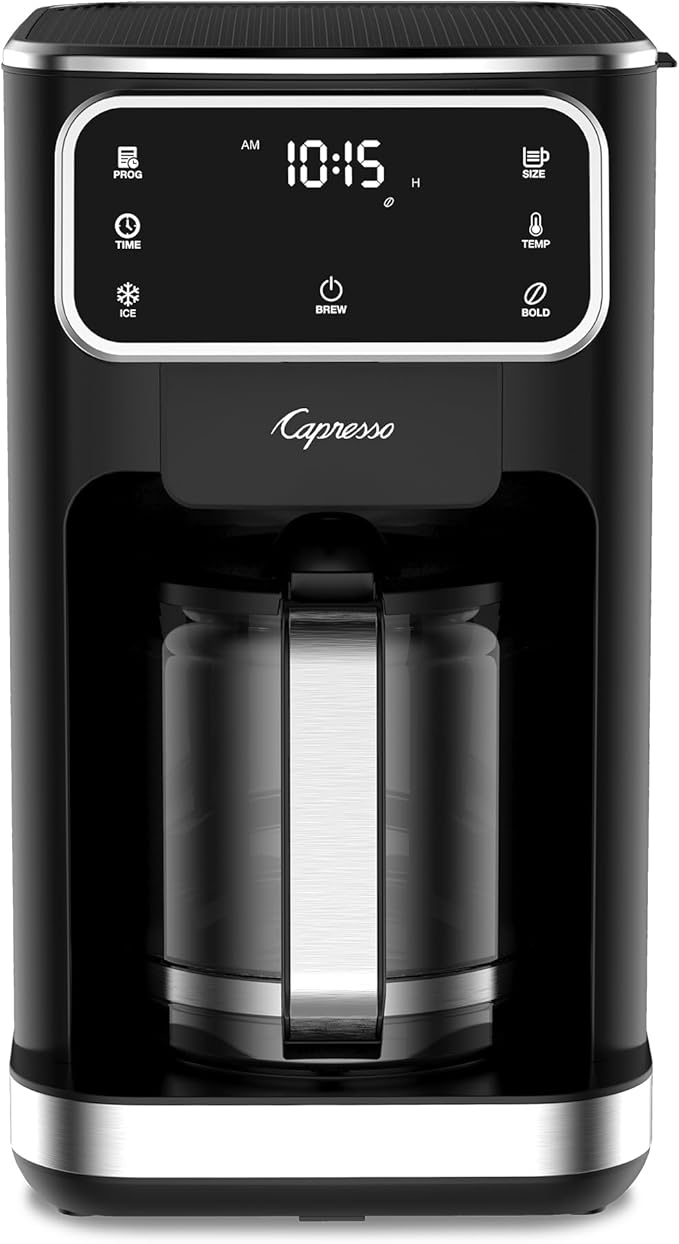 Capresso 12-Cup Touchscreen Coffee Maker with Glass Carafe