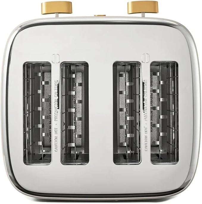 Four-slot Digital Touch Display Toaster with LED Countdown Extra Wide Self-Adjusting Slots Powerful Even Toasting (Porcini Taupe)