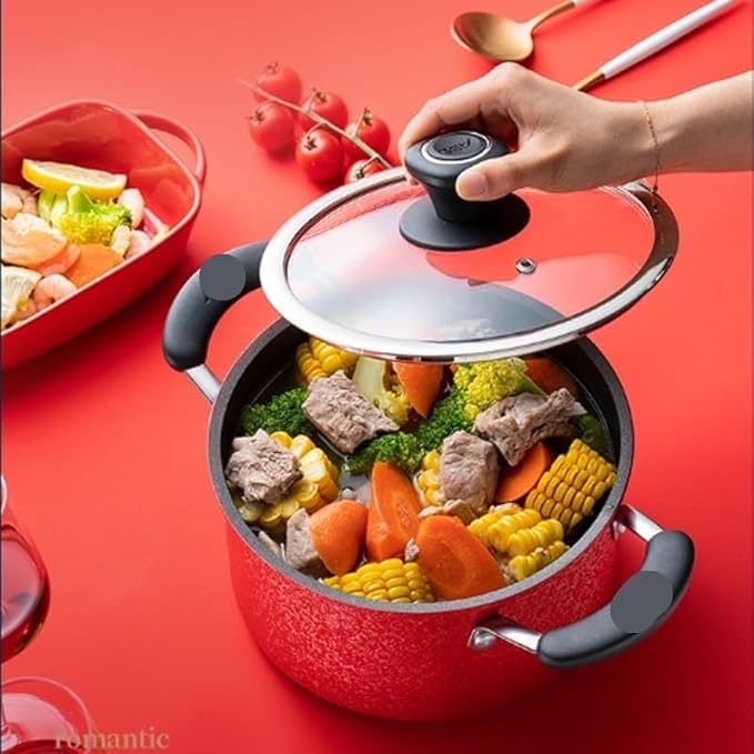 Cookware Aluminum Alloy Non Stick Pot Set Multi Functional Cooking Utensils for Household Kitchens Cookware Set