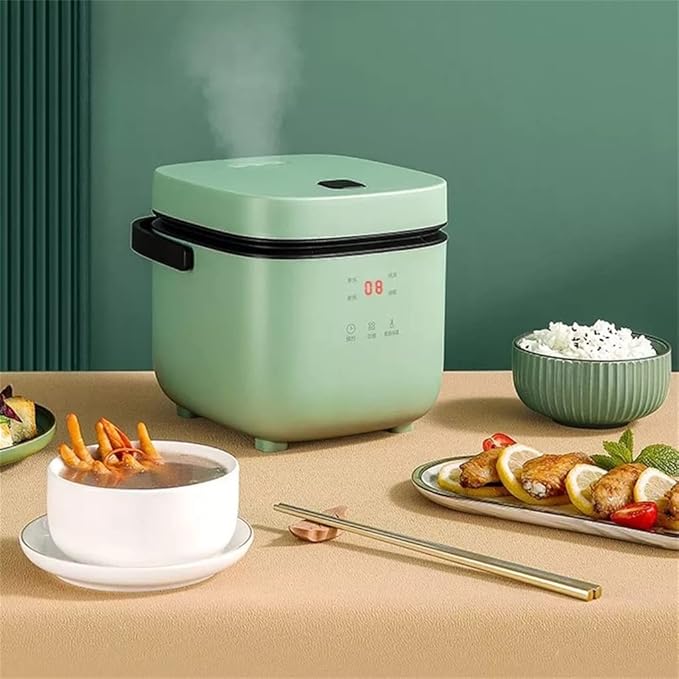 1.2L Rice Cooker Cooking Pot Electric Soup Porridge Machine Food Steamer Heating Box