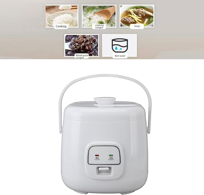 2L Car Rice Cooker Multifunctional Quick Cooking Travel Rice Cooker with Steam Tray for Car Travel Camping 24V