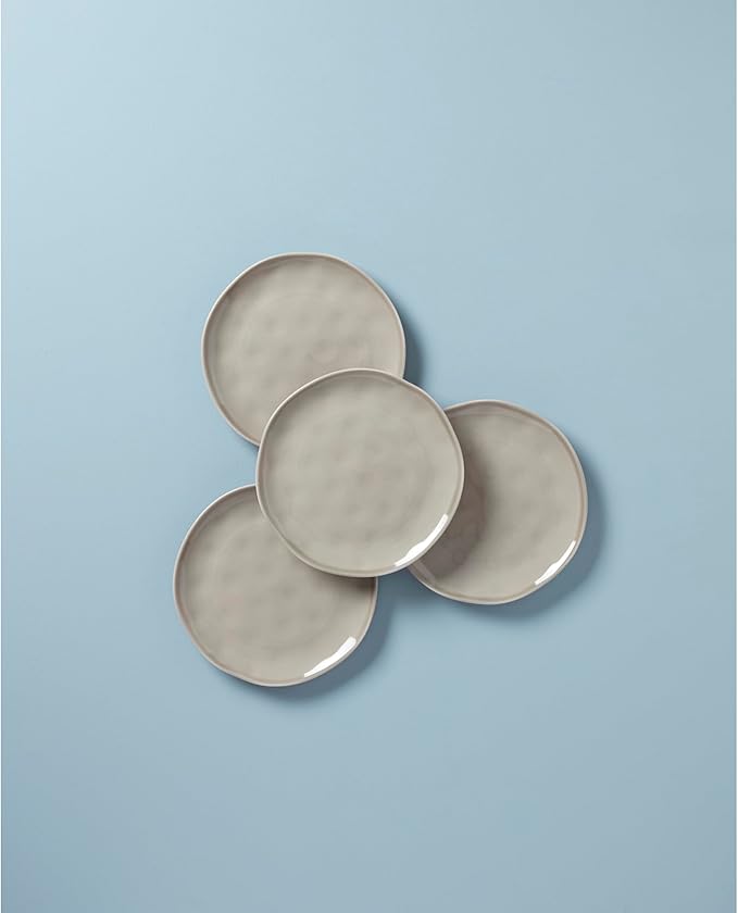 Lenox Grey Bay Colors 4Pc Accent Plates 4.00 LB