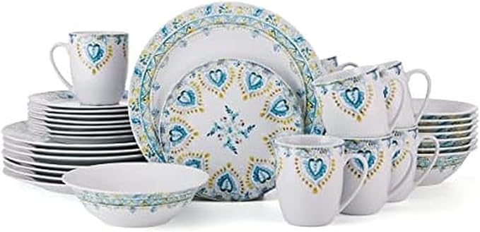 Fitz &amp Floyd Fitz and Floyd Jodhpur 32 Piece Dinnerware Set Service For 8 Multiolor