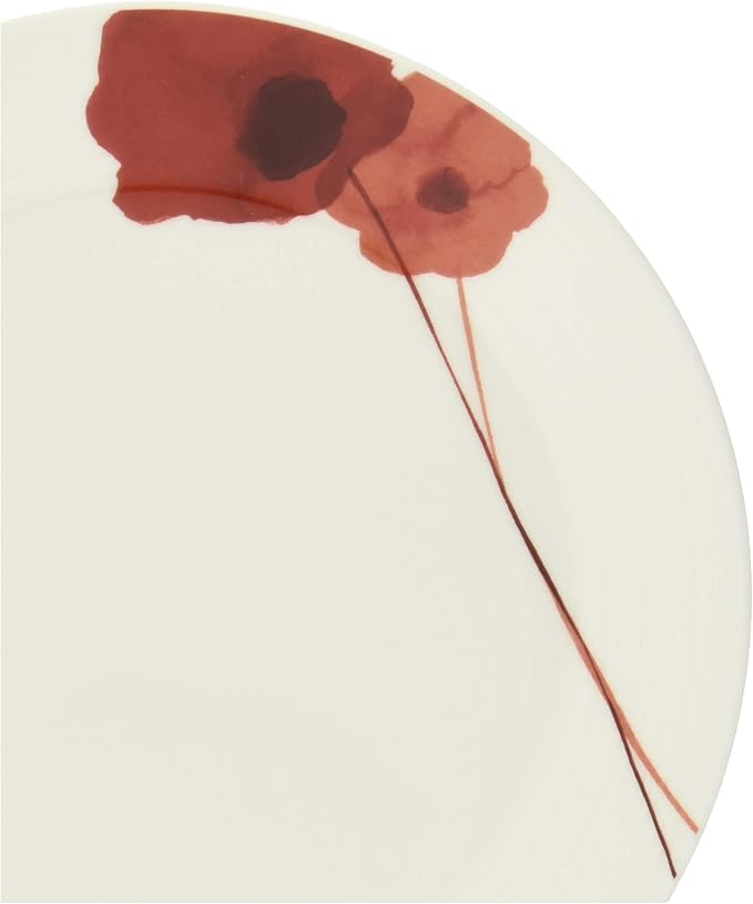Narumi 52214-5919 Spring Field Plate Diameter 7.9 inches (20 cm) Red Anemone Cute Microwave Safe Dishwasher Safe Made in Japan