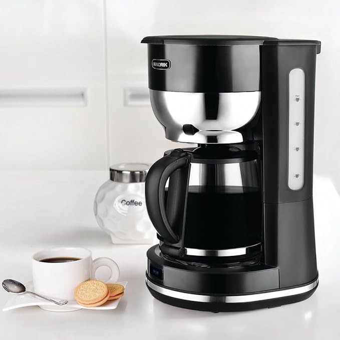 Kalorik Mid-Century 10 Cup Retro Coffee Maker Black