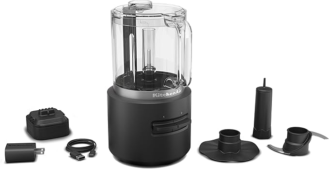 KitchenAid Go™ Cordless Food Chopper - battery included KFCR531 Black Matte