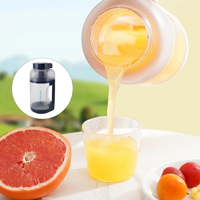 Portable Blender 1500ml USB Rechargeable Portable Smoothie Blender Small Personal Blender Smoothie Blender with Travel Lid and Straw(Blue)