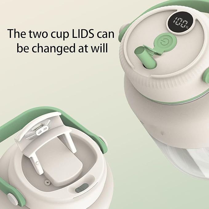 Stainless Steel Battery Display Electric Juicer Cup Convenient Rechargeable Blenders Travel Friendly Juices Maker