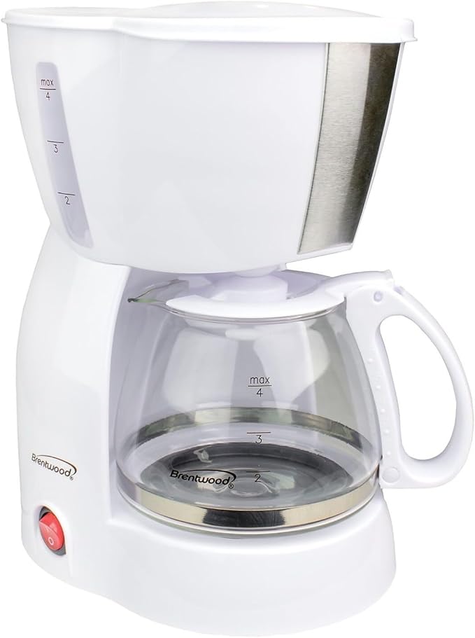 Brentwood Appliances TS-213W 4 Cup Coffee Maker White