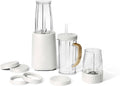 Personal Blender Set 12-Piece 240W Compact Single Serve Blender with Blending and Grinding Cups BPA-Free Dishwasher Safe (White Icing)