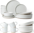 Famiware Milkyway Dinnerware Sets 20 Piece Dish Set White