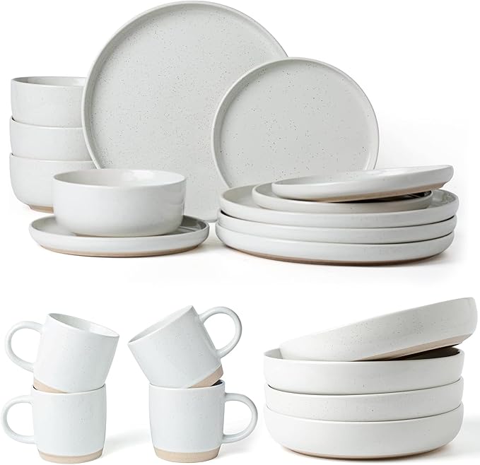 Famiware Milkyway Dinnerware Sets 20 Piece Dish Set White