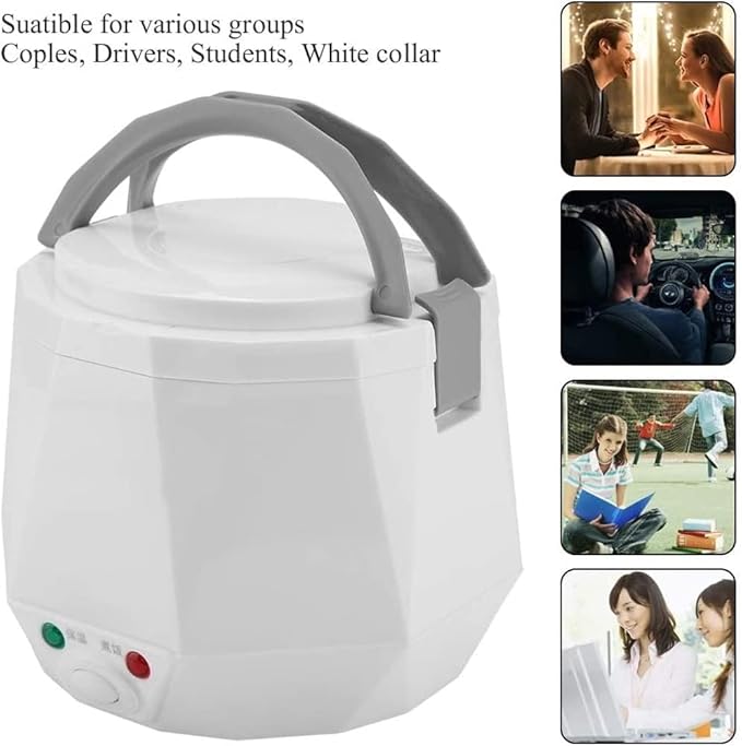 Rice Cooker Mini Rice Cooker Electric Food Steamer Portable Travel Steamer Small All-in-1 Multi Cooker Stainless Waterproof Non-Stick Pot