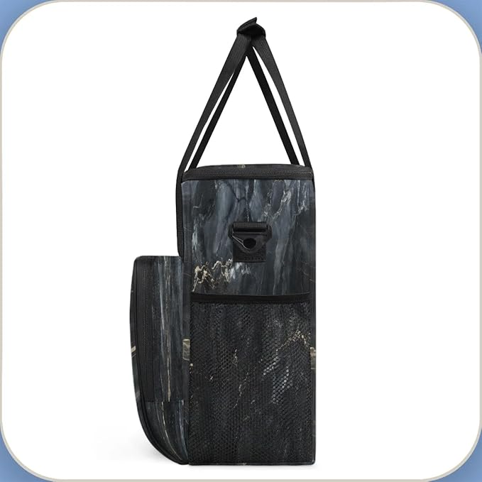 Black Marble Coffee Maker Travel Bag for K-Mini or K-Mini Plus Single Serve Coffee Brewer Portable Storage Tote Case for Tarvel