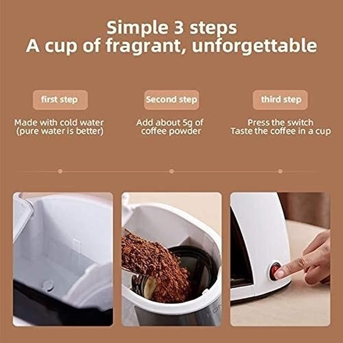 Coffee Machine Home Small Portable Office Rushing Tea Machine Drops With Coffee Cup 20240312