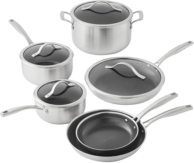 Member Marks 10-Piece Hybrid Ceramic Nonstick Cookware Set