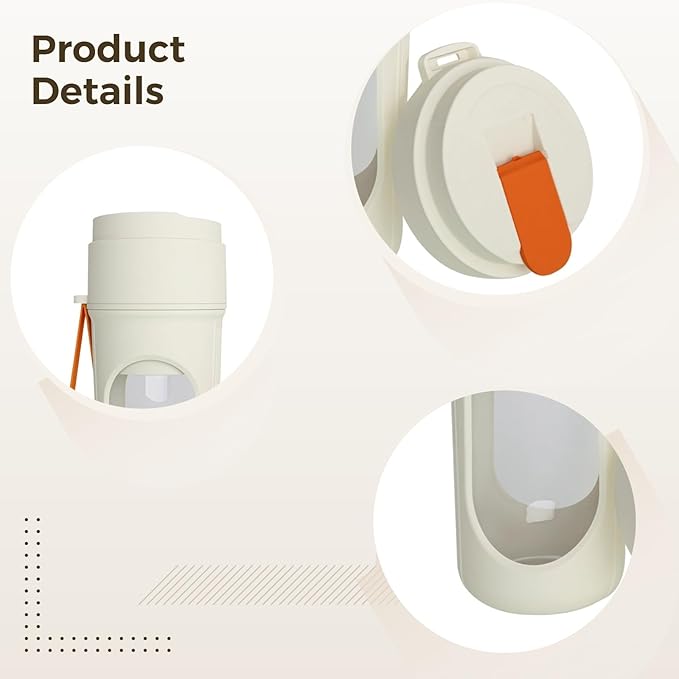 Juicer Blender Portable Usb Rechargeable Smoothie Maker Ice Crushing 1500Ma Battery 40W 21000 R/Min White And Orange