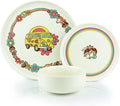 Everything Kitchens Modern Flat 16-Piece Dinnerware Set | Peace &amp Love (12-Piece Dinnerware Set)