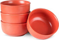 30 OZ Cereal Bowl 6 Inch Ceramic Bowls Sets for 4 Suitable for Breakfast Soups Ramen Pho Udon and Ssoba Dishwasher &amp Microwave Safe Handcrafted Bowls Sets Terracotta Red