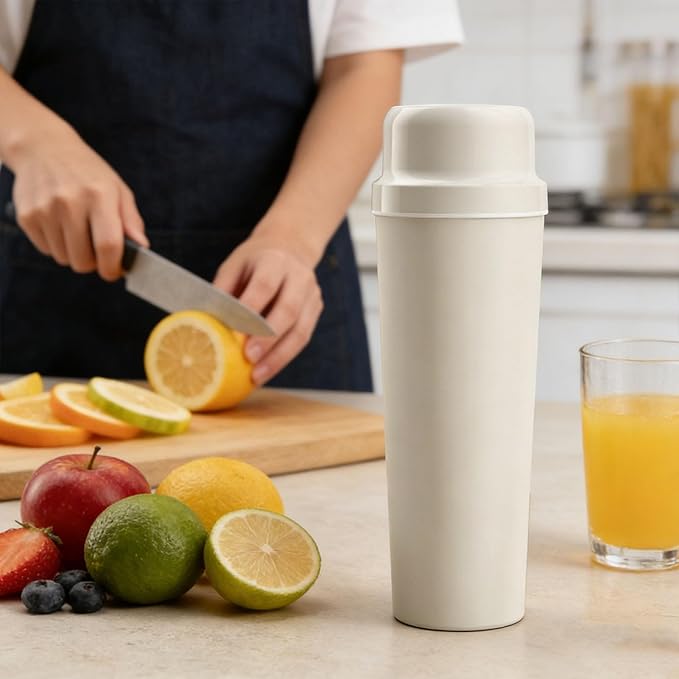 ASHATA Portable Blender 650ml Stainless Steel Personal Blender with 3000mAh Battery and 20 Leaves Cutter for Smoothies Protein Shakes Travel Gym Office Kitchen